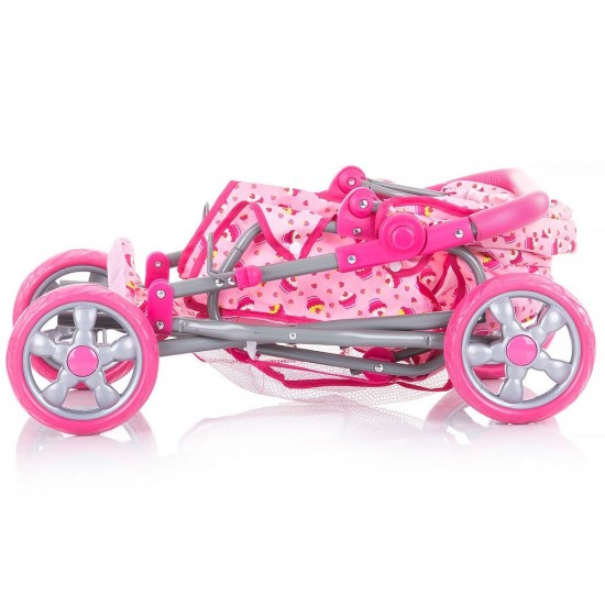 Carucior pentru papusi Chipolino Nelly Pink