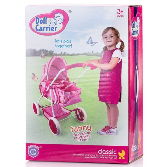 Carucior pentru papusi Chipolino Nelly Pink