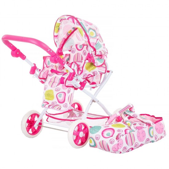 Carucior pentru papusi Chipolino Nelly White