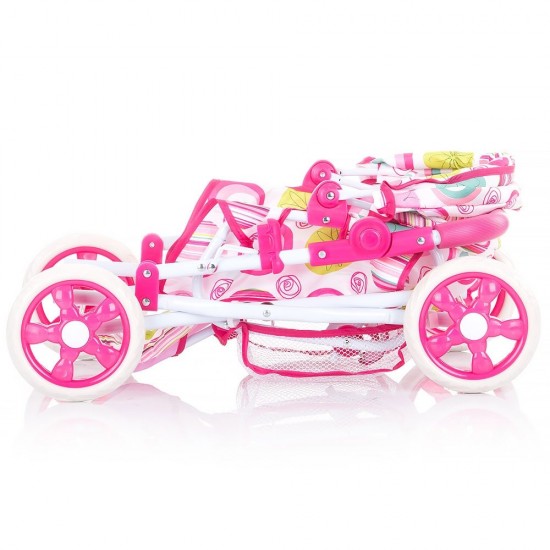 Carucior pentru papusi Chipolino Nelly White