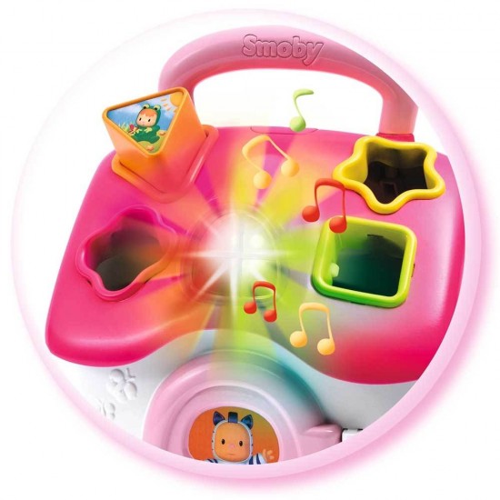 Casuta cu sortator Smoby Cotoons roz