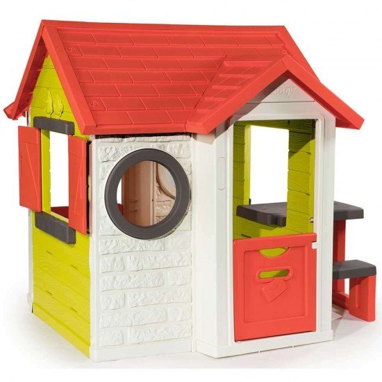 Casuta pentru copii Smoby My House cu masuta picnic