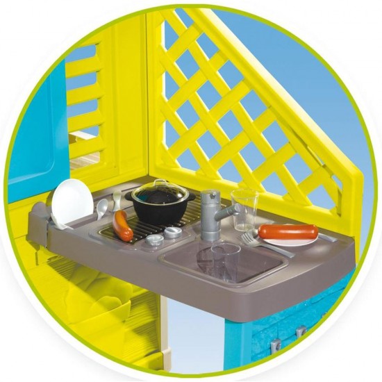 Casuta pentru copii Smoby Pretty cu bucatarie