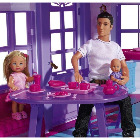 Casuta pentru papusi Simba Steffi Love My Dreamhouse cu accesorii