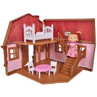 Casuta pliabila cu 2 nivele pentru papusi Simba Masha 