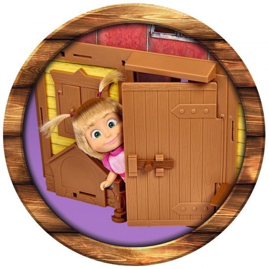 Casuta pliabila cu 2 nivele pentru papusi Simba Masha 