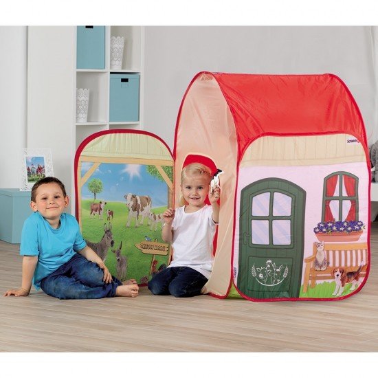 Cort de joaca John Farm cu figurina Schleich 72x72x105 cm