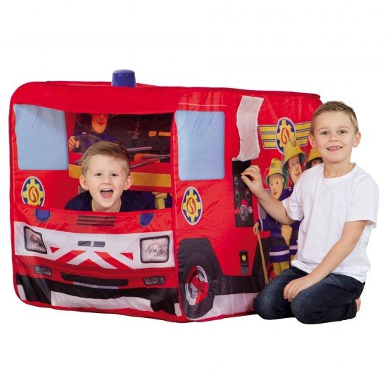 Cort de joaca John Fireman Sam Fire Truck Sam cu girofar 100x70x75 cm