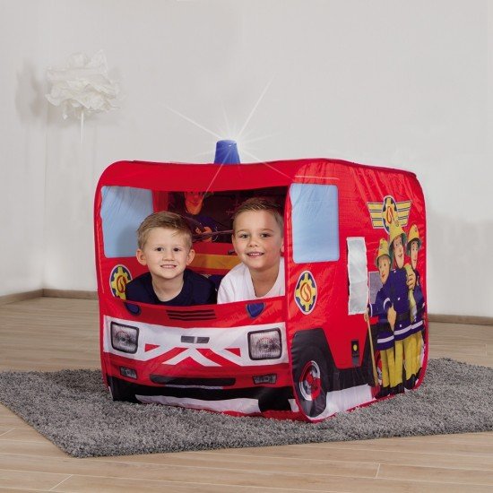 Cort de joaca John Fireman Sam Fire Truck Sam cu girofar 100x70x75 cm
