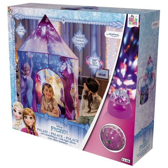Cort de joaca John Frozen 2 cu lampa 100x100x135 cm