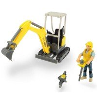 Set excavator Dickie Toys Playlife cu figurina si accesorii