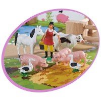 Ferma din lemn Eichhorn cu 25 accesorii