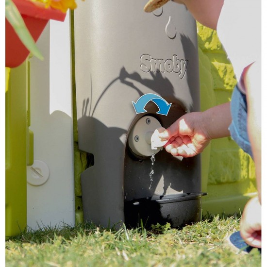 Jgheab Smoby cu rezervor de colectare a apei de ploaie pentru casuta Jura Lodge