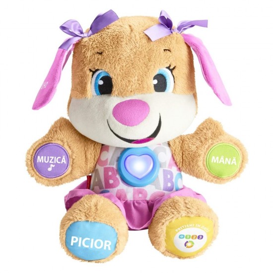Jucarie interactiva de plus Fisher Price - Catelusa vorbitoare in limba romana