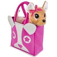 Jucarie de plus Simba Catel Chi Chi Love Puppy 20 cm cu geanta
