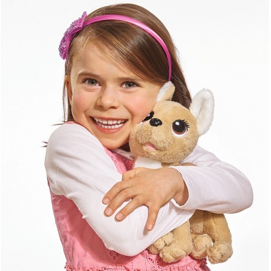Jucarie de plus Simba Catel Chi Chi Love Puppy 20 cm cu geanta