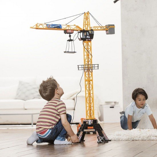 Jucarie Macara Mega Crane Dickie Toys 120 cm cu telecomanda