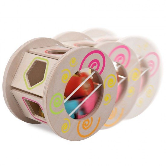 Jucarie din lemn cu sortator Eichhorn Role Stacking