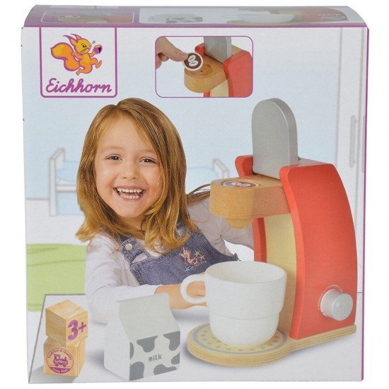 Jucarie din lemn Eichhorn aparat de cafea