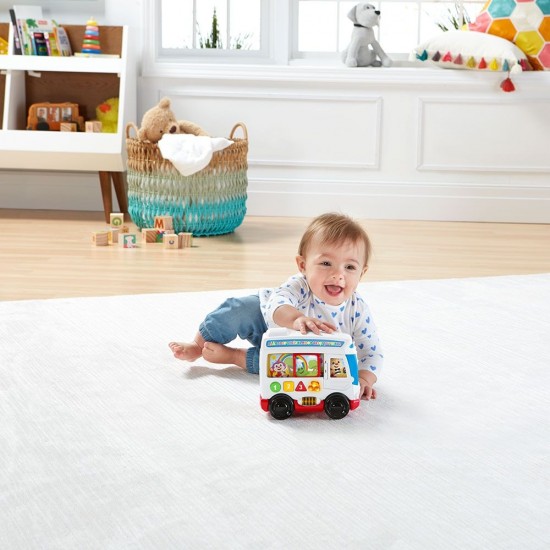 Jucarie bebelusi Fisher-Price - Autobuzul cu sunete in limba romana