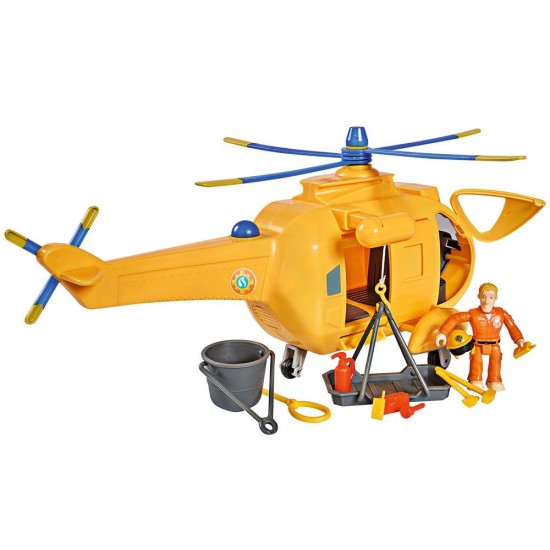 Jucarie Simba Elicopter Fireman Sam Wallaby 2 cu figurine si accesorii