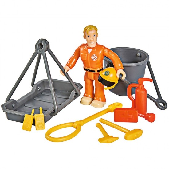 Jucarie Simba Elicopter Fireman Sam Wallaby 2 cu figurine si accesorii