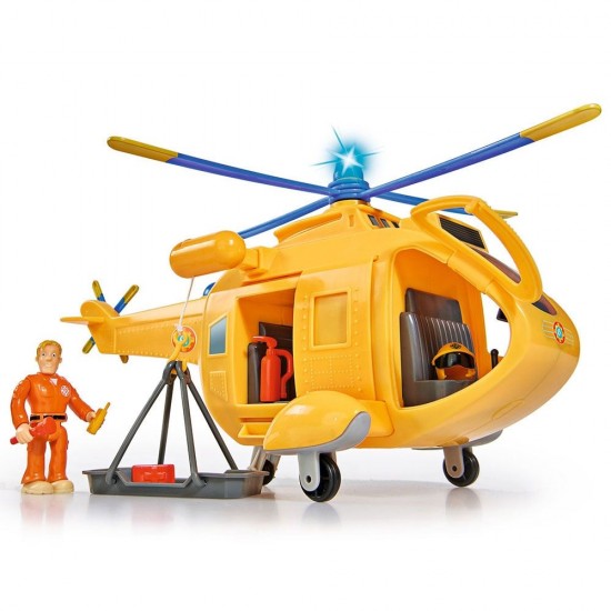 Jucarie Simba Elicopter Fireman Sam Wallaby 2 cu figurine si accesorii