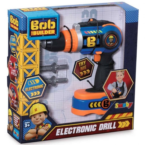 Jucarie Smoby Bormasina electrica Bob Constructorul
