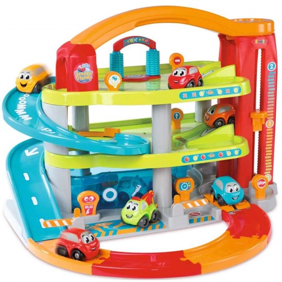 Jucarie Smoby Garajul mare Vroom Planet cu masinute