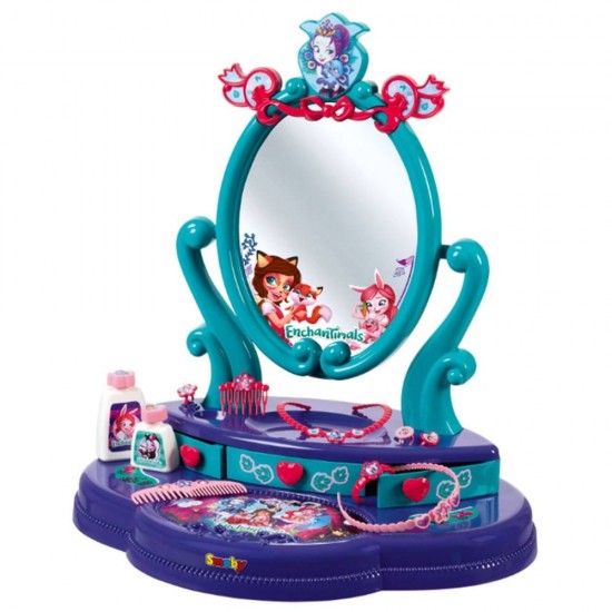 Jucarie Smoby Masuta de machiaj Enchantimals 2 in 1 cu accesorii