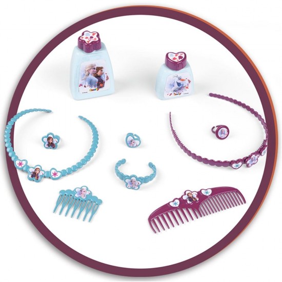 Jucarie Smoby Masuta de machiaj Frozen 2 2 in 1 cu accesorii