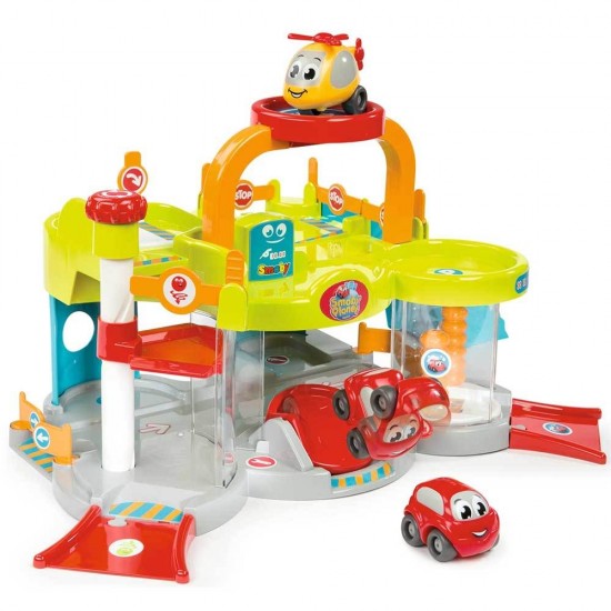 Jucarie Smoby Primul meu garaj Vroom Planet cu masinute