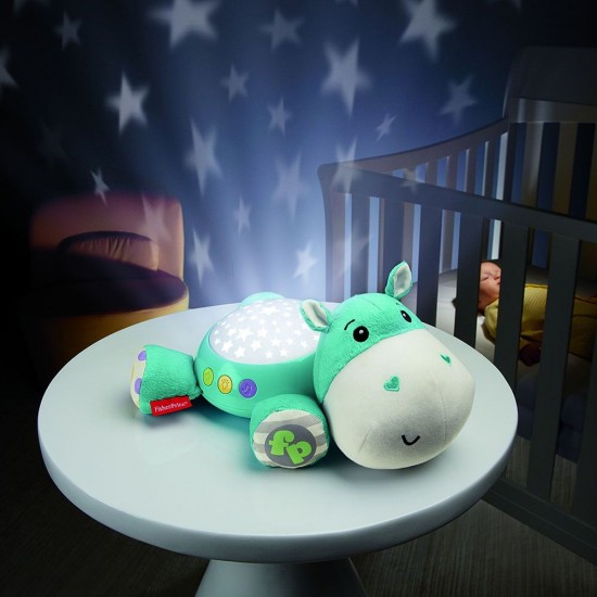 Lampa de veghe plus Fisher Price Newborn Hipopotam albastru