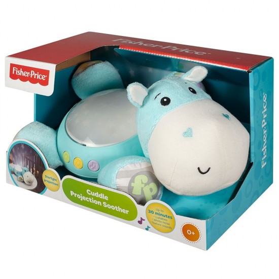 Lampa de veghe plus Fisher Price Newborn Hipopotam albastru