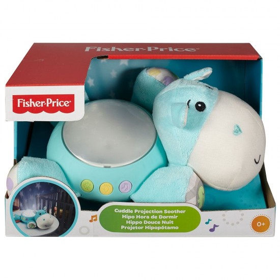 Lampa de veghe plus Fisher Price Newborn Hipopotam albastru