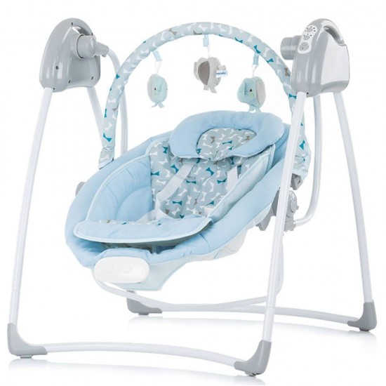 Leagan electric si balansoar Chipolino Paradise Blue Ribbon