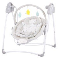 Leagan electric si balansoar Chipolino Paradise Grey Little Stars