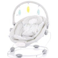 Leagan electric si balansoar Chipolino Paradise Grey Little Stars