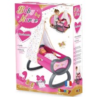 Leagan pentru papusa Smoby Baby Nurse cu baldachin