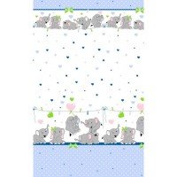 Lenjerie patut Hubners Elefantii Veseli 5 piese albastru