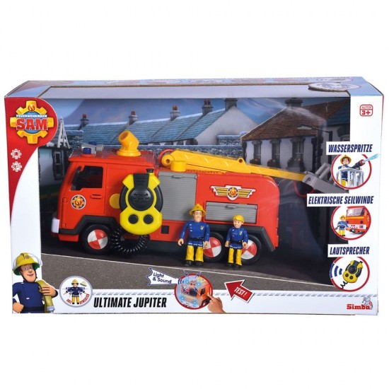 Masina de pompieri Simba Fireman Sam Mega Deluxe Jupiter cu 2 figurine si accesorii