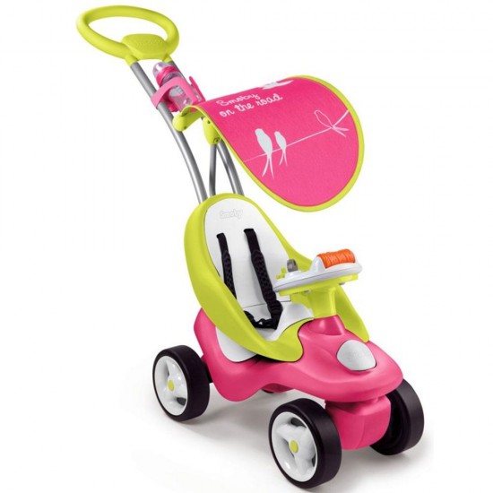 Masinuta de impins Smoby Bubble Go 2 in 1 Pink