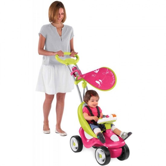 Masinuta de impins Smoby Bubble Go 2 in 1 Pink