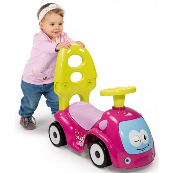 Masinuta de impins Smoby Maestro Pink Green