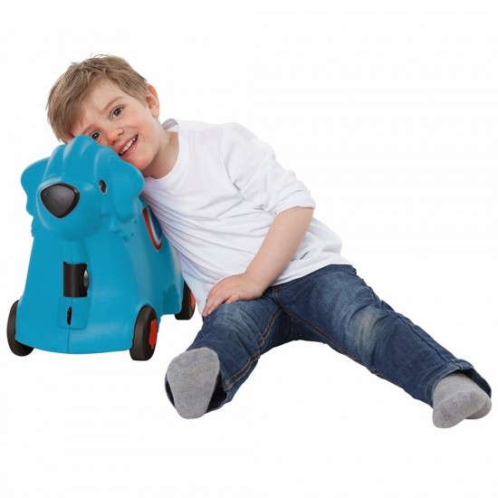 Masinuta de impins tip valiza Big Bobby Trolley Blue