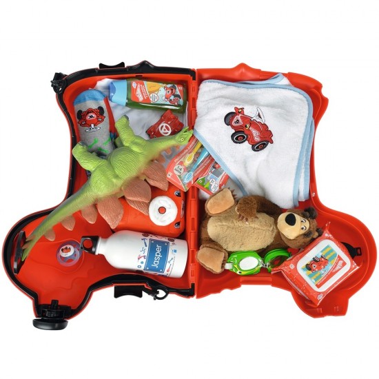 Masinuta de impins tip valiza Big Bobby Trolley Red