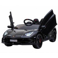 Masinuta electrica Chipolino Lamborghini Aventador SVJ black cu roti EVA