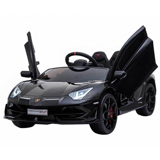 Masinuta electrica Chipolino Lamborghini Aventador SVJ black cu roti EVA