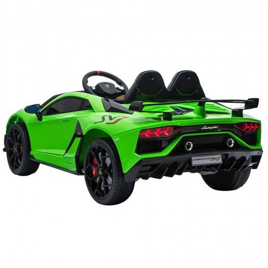 Masinuta electrica Chipolino Lamborghini Aventador SVJ green cu roti EVA