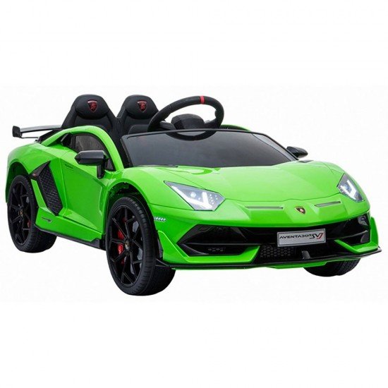 Masinuta electrica Chipolino Lamborghini Aventador SVJ green cu roti EVA